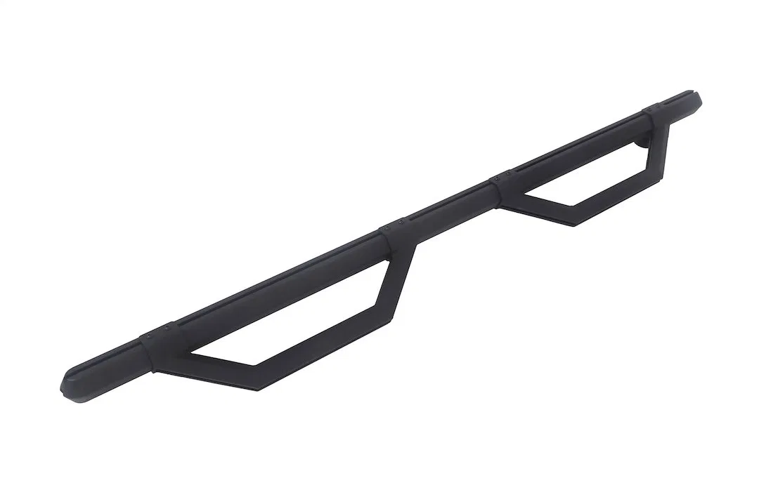 DZ66301TB – DEE ZEE Nerf Bar, With Drop Down Steps Hexagonal Straight Textured Powder Coated Black Aluminum With Weld...